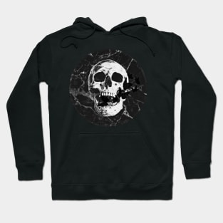 Halloween, aesthetics, skull, devil, ghost, spooky, creepy, skeleton, moon, marble, butterfly, retro, vintage, gothic, horror Hoodie